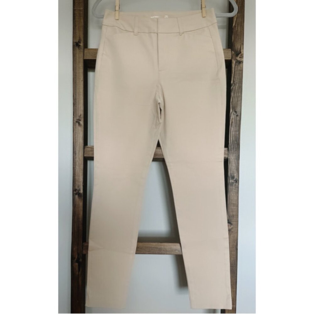 Old Navy Pixie High Rise Tan Dress Pants | Secret Slim Pockets Size 0